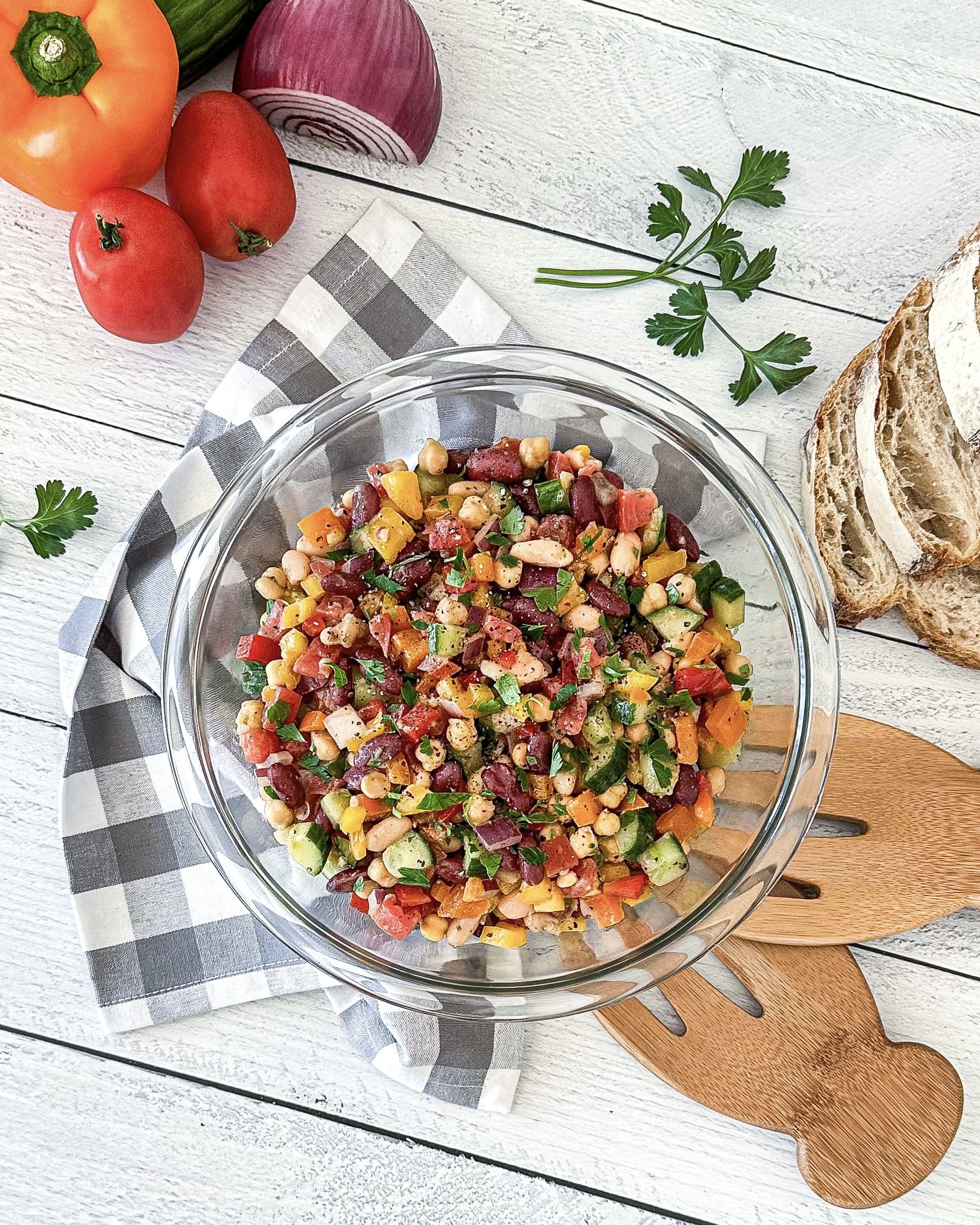 Easy No-Cook Three Bean Salad: Your Ultimate Make-Ahead Side